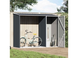 Vidaxl Abrigo De Lenha Jardim 245x98x159cm Aço Galvanizado Antracite