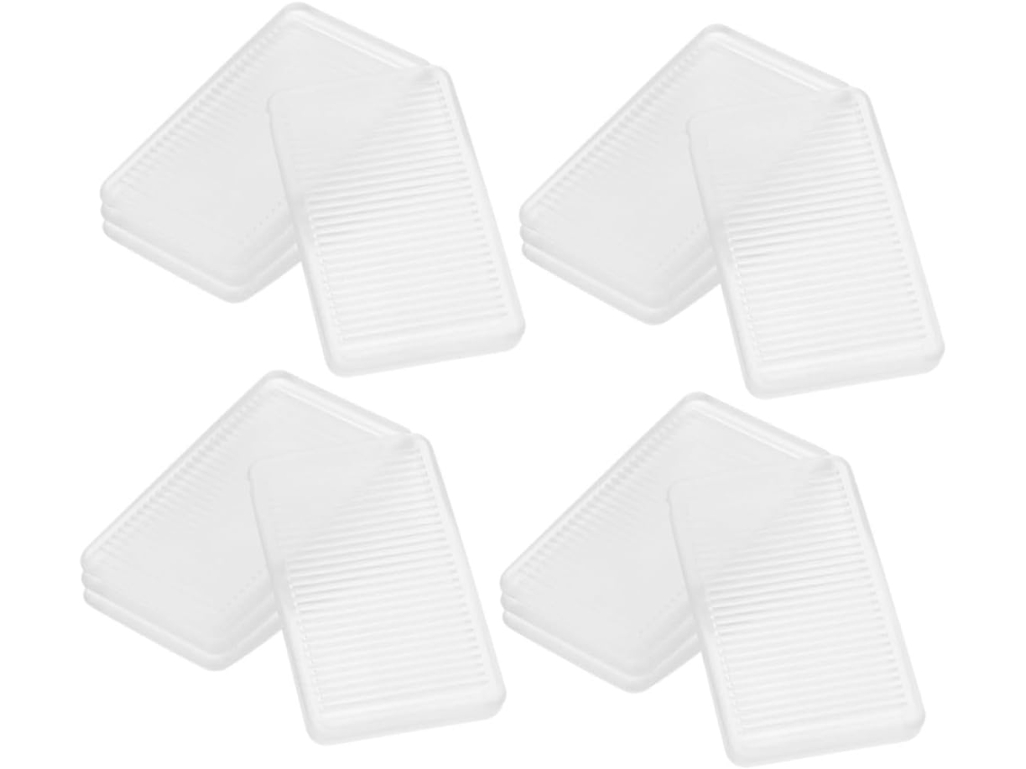 Conjunto De 8 Cunhas Transparentes Para Nivelar Pés Móveis, Ajustáveis Para Pisos Irregulares, Protetores De Piso Para