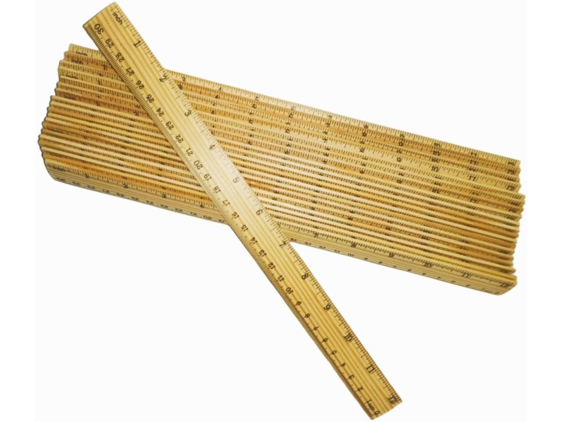 Pacote Com 20 Réguas De Madeira De 30 Cm (12 Polegadas), Réguas De