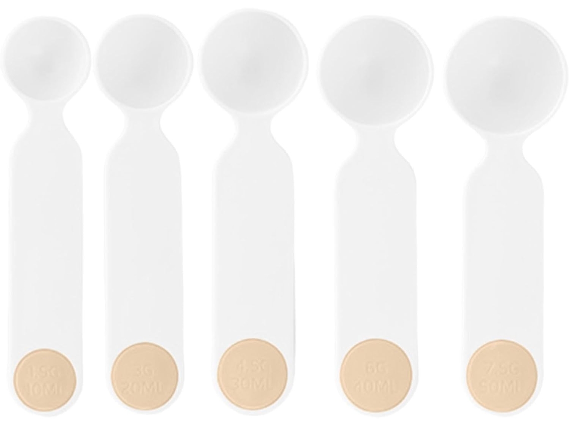 Conjunto De 5 Colheres Medidoras Culinária E Utensílios Servir