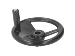 Manivela redonda de 22x200mm em plástico de engenharia para tornos e fresadoras.