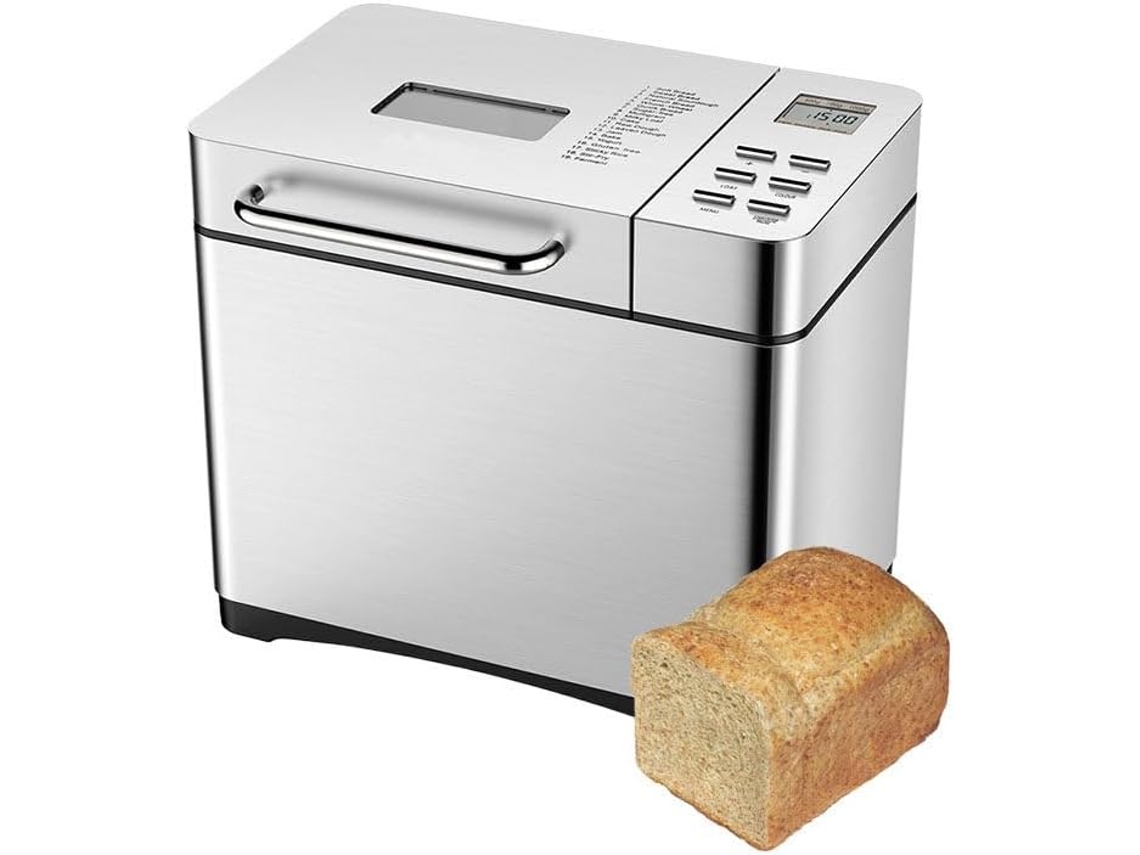 Máquina De Pão Automática Grande De 1 Kg (2,2 Lb), 17 Programas De Cozimento Inteligentes