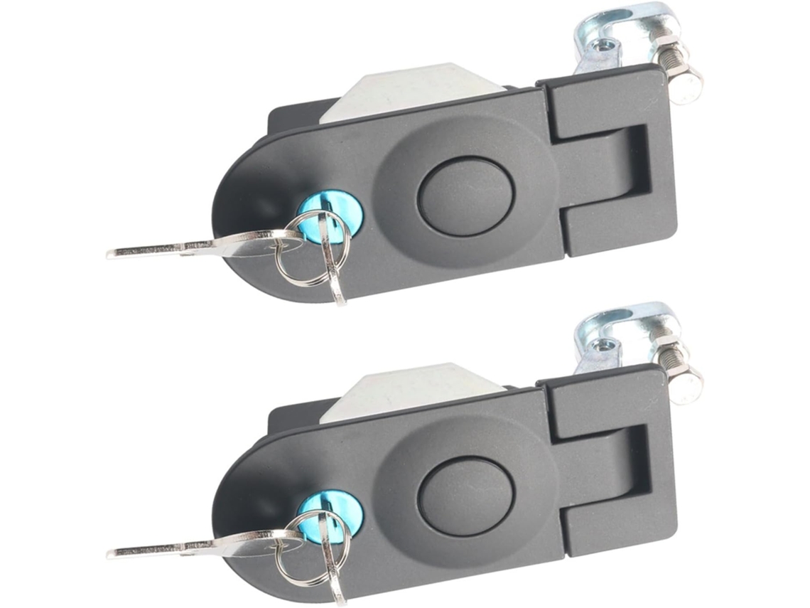 Conjunto De Fecho Para Porta Acesso Ao Reboque, Fecho De Compartimento Embutido Com Botão Pressão E Cilindro Fechamento