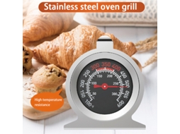 Termômetro De Forno Com Mostrador 50 300°c/100 600°f Em Aço Inoxidável Para Grelha, Utensílio Cozinha. Aquaforge