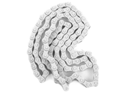 Corrente Half-Link Prateado 100 Links / 1Smission