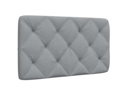 Vidaxl Almofadão De Cabeceira 90 Cm Tecido Cinzento-claro