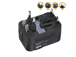 Adaptador De Tomada Universal Multifuncional Usb Para Viagem