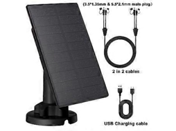 Painel Solar 12v/1a 6v/2a Micro Usb Carregador Solar Tipo C Para Ambientes Externos Painéis Solares Para Sistema De Câmera De Segurança Slowmoose