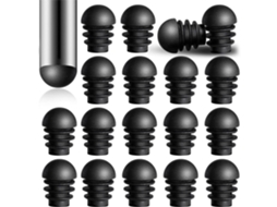 24 Peças Tampa De Extremidade Redonda Com Inserção Para Tubo De Plástico De 16 Mm Diâmetro Externo,protetores Para Pés De Cadeira Btforus