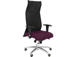 Cadeira de Escritório Executiva PYC Sahuco Roxo com rodas anti-risco (Braços Reguláveis - Malha) — Braços Ajustáveis