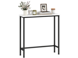 Mesa De Console, Design Moderno, Recurso De Economia De Espaço, Branco