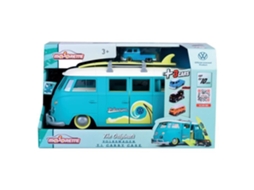 Veículo Miniatura Majorette Volkswagen T1 35cm Pacote Com 3 Veículos 164 Azul