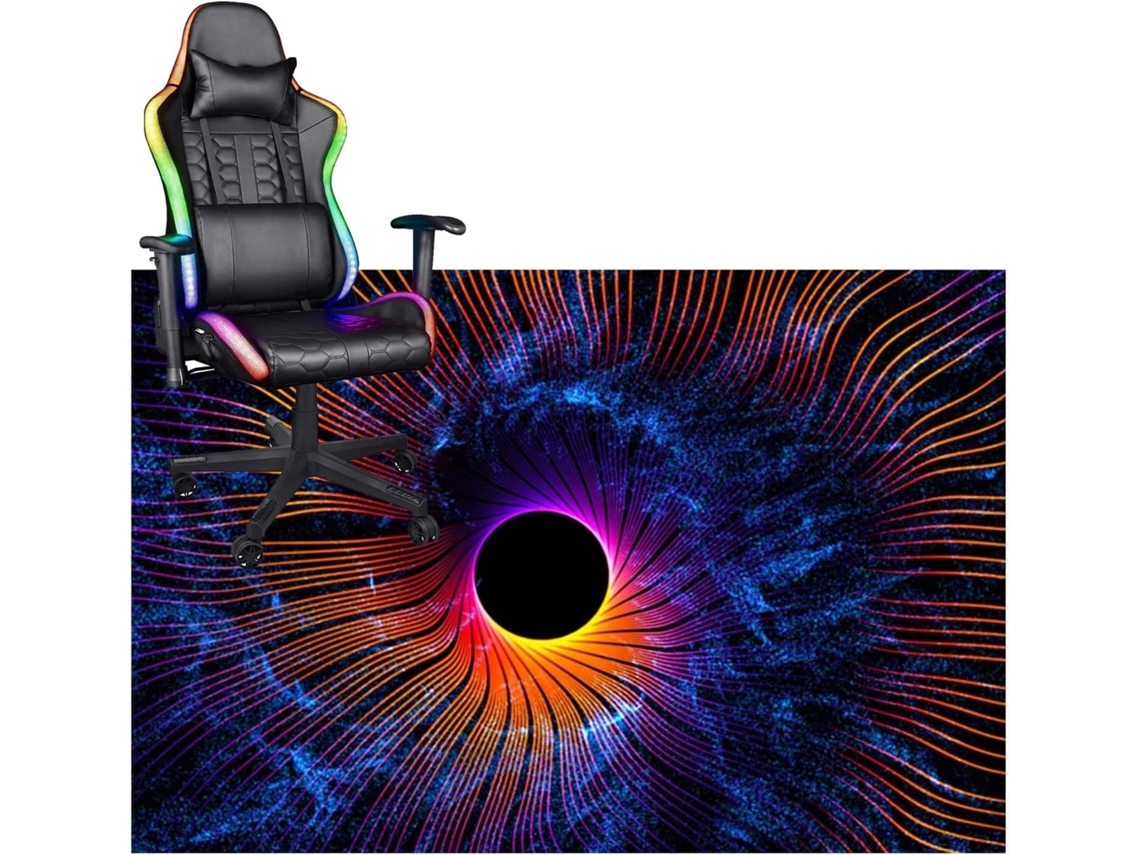 Tapete Protetor Piso Gamer Escritório Antiderrapante Madeira Rígido, Cadeiras Escritório. Pisos