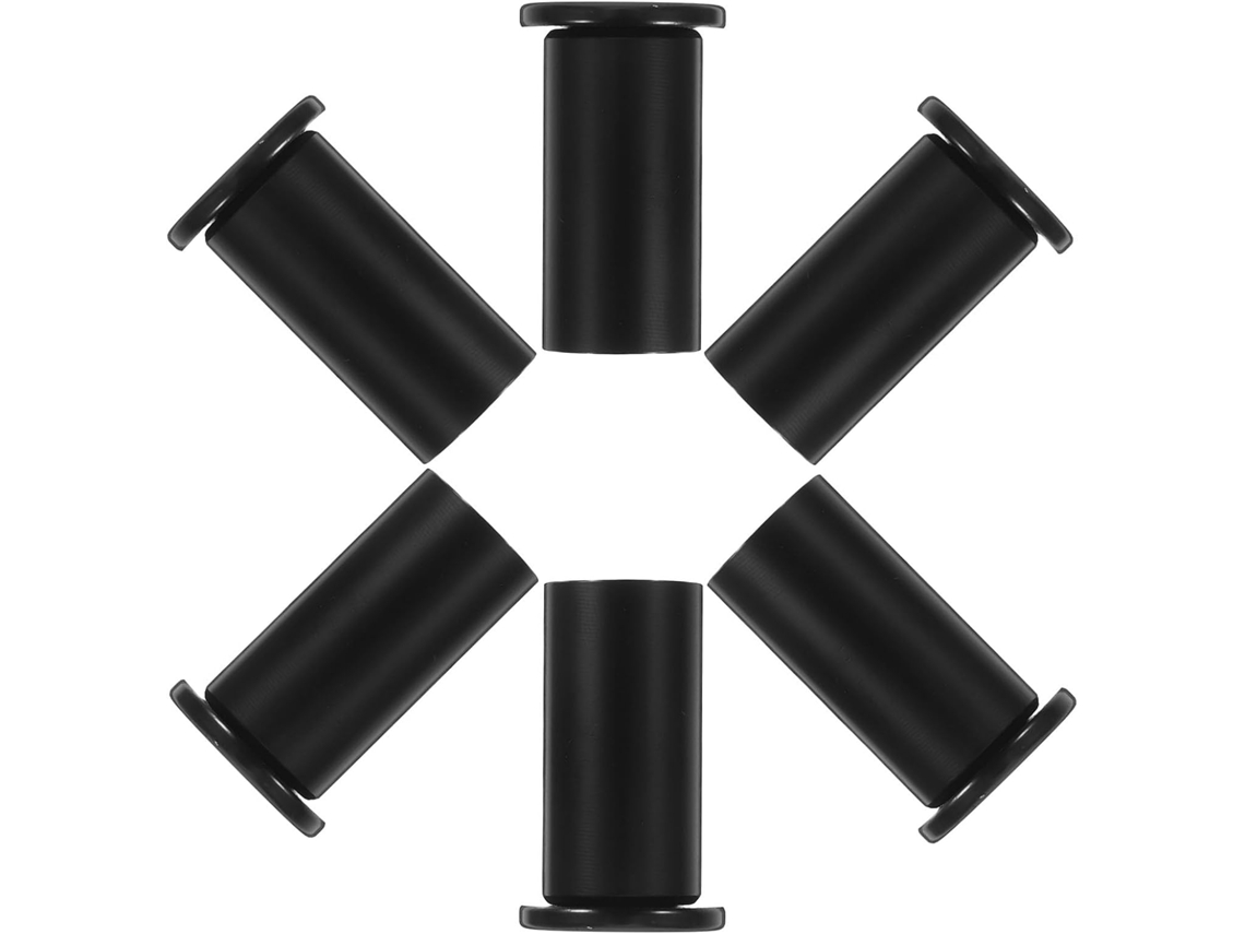Osaladi Conjunto De 6-ganchos Parede Simples Em Aço Inoxidável 304, Ganchos Redondos De Metal Preto Para Roupas Com Furo