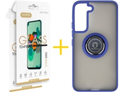 Capa + 2 Películas para Samsung Galaxy S22 Plus 5G ACCETEL Azul
