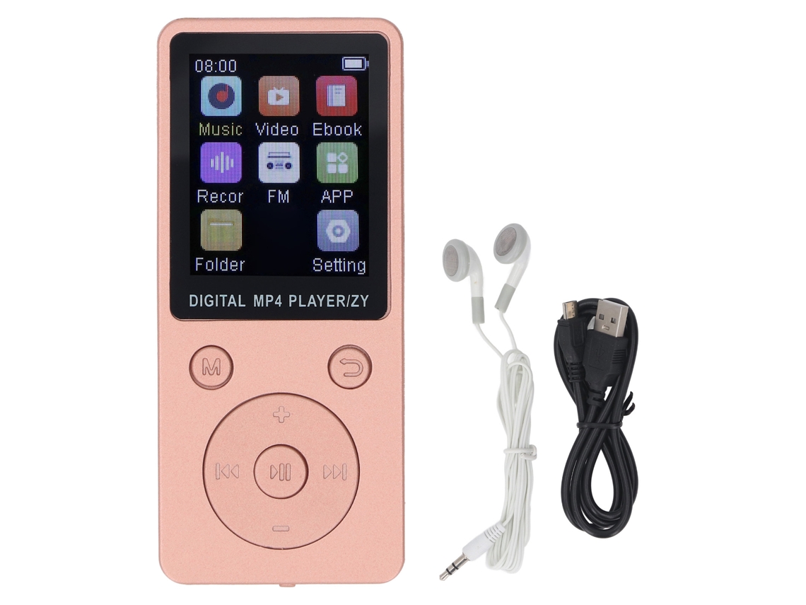Player MP3/MP4 EOOCOO com tela colorida de 1,8 polegadas e Bluetooth 5.0