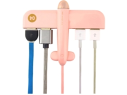 Criativo Leve Multi Portas Usb Hub Formato de Avião para Macbook Mac Pro e Mini Múltiplas 4 Portas Alimentadas Por Usb 2.0 Hub Splitter Rosa