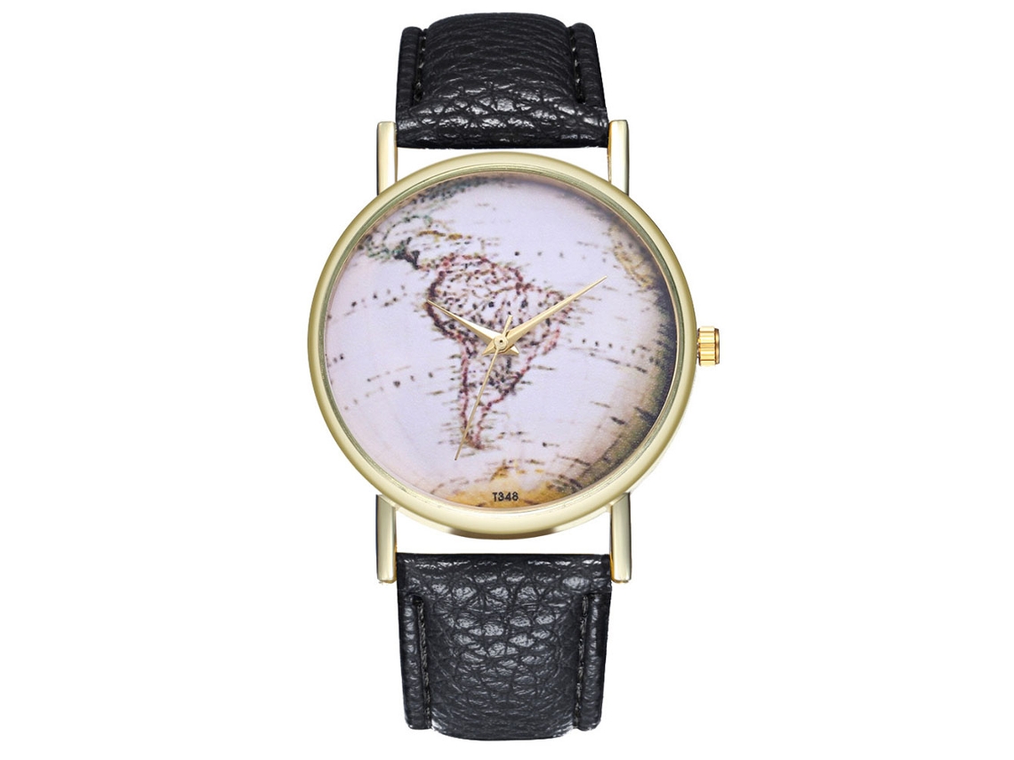 Reloj De Pulsera Analógico De Aleación Zhoulianfa Quartz Moda Ocio Negro