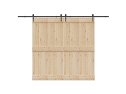 Vidaxl Kit De Ferragens Para Porta Deslizante 305 Cm Aço Preto