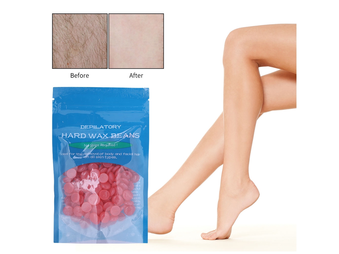 2026 cera Dura em Grãos Depilatória Cera Remove Pelo Corpo Pernas Morango 50g
