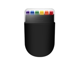 Tintas Faciais Arco íris de 6 Cores, Kit de Pintura Facial Crianças, Ideal para Festas e Eventos Esportivos, Ergonômico, Uso Diário STELASPLEN