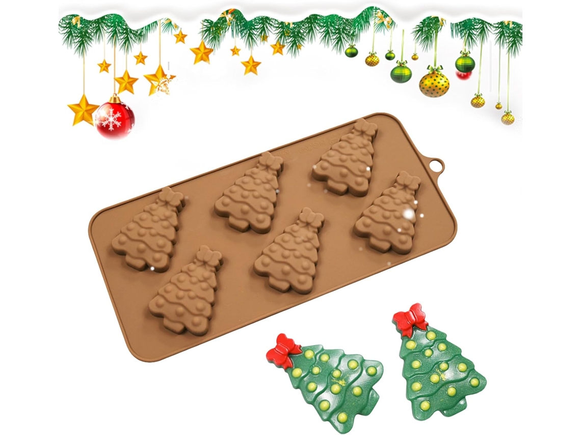 Forma De Silicone Chocolate Com 6 Cavidades - Fácil E Festiva