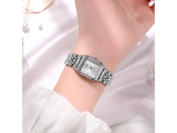 Lurelia Relógio Feminino, Movimento De Quartzo, Analógico, Detalhes Com Strass, Aço Inoxidável, Resistente À Água 3atm, Rosa