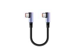 Lurelia Cabo Usb-c, Carregamento Rápido, 90°, 30cm, 6a, Preto, Tablets