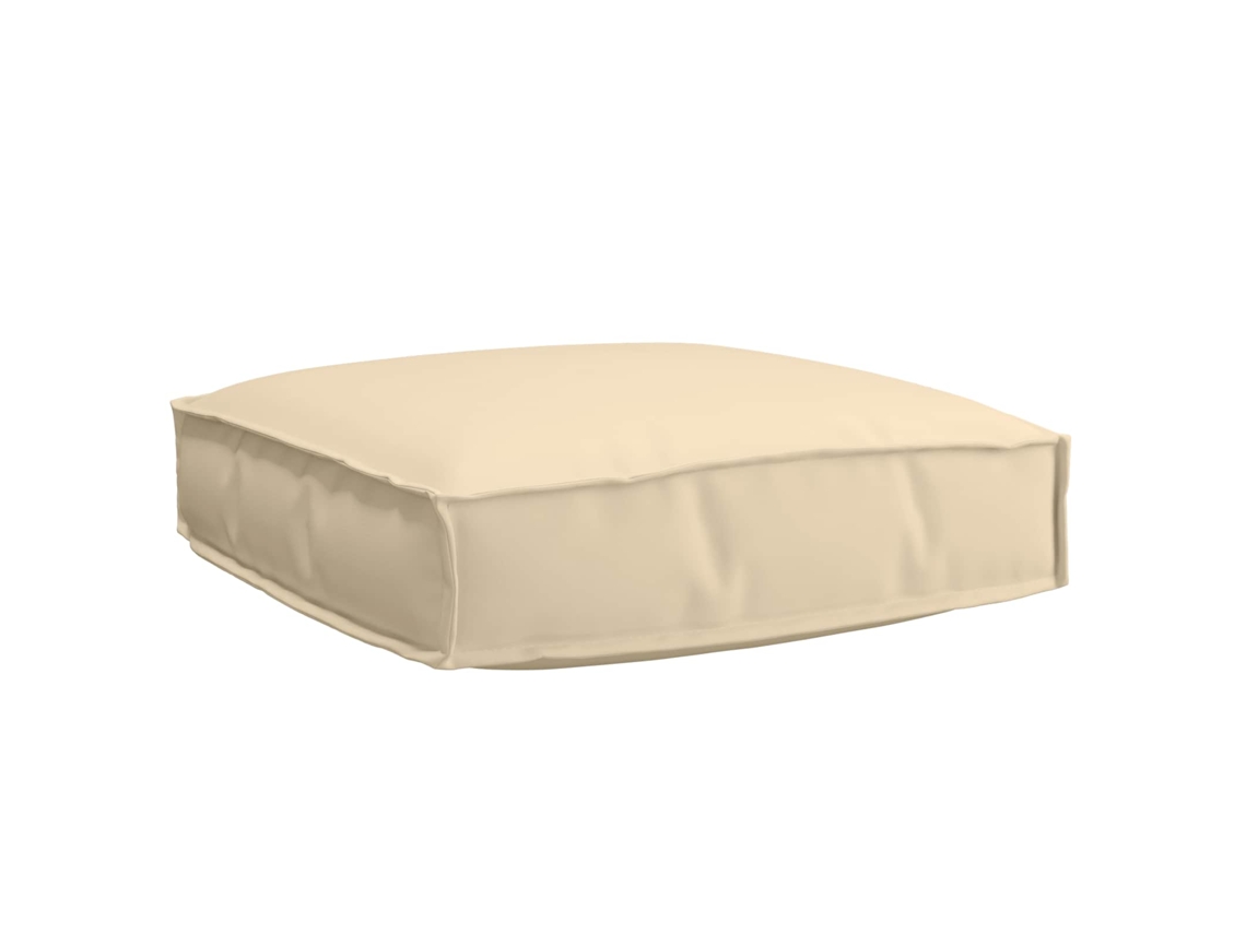 Vidaxl Almofada Bege 60 X 60 X 12 Cm Tecido Oxford