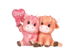 Laxiscreed Presente De Dia Dos Namorados Rosa Com Coração Decorativo Para Casal Em Madeira