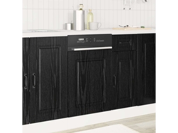 Vidaxl Painel De Lava-louça Kalmar Carvalho Preto 45 X 1,5 X 57 Cm