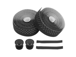 Fita De Guidão Para Bicicleta De Estrada Anti-derrapante 2pcs Silicone Eva Confortável Preto