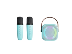 Máquina De Karaokê Para Crianças E Adultos Com Microfones Sem Fio E Alto Falantes Portáteis Compatíveis Com Bluetooth Com Luzes Led Olysi Shop