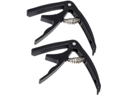 Conjunto De 2 Capos Para Guitarra E Ukulele Em Abs E Metal, Com Ajuste
