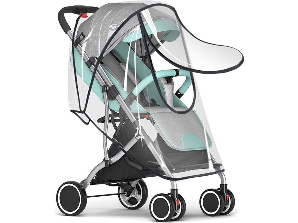 Capa de Chuva Universal para Carrinho de Bebê, Transparente AQUAFORGE