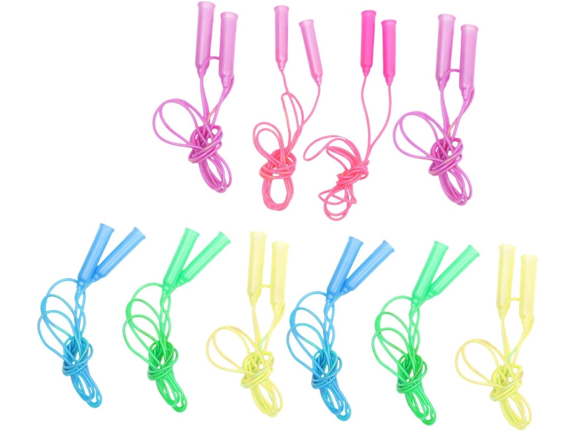 Totority Conjunto De 10-cordas Ajustáveis Com Alças Plástico Para Equipamento Ginástica Infantil, Para Treinamento
