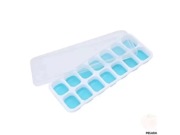 Forma de Gelo de Silicone , com 14 Compartimentos, Durável e Atóxica, Ideal para Bares. MDUG (azul)