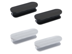Manguitos adesivos autoadesivos, 4 peças de plástico, para gavetas, armários, janelas deslizantes, portas, geladeiras