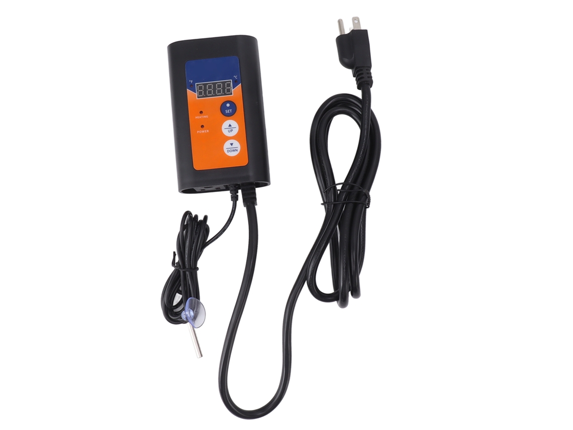 Controlador de temperatura digital de 1000W, termostato para répteis, estufa, resposta rápida, ABS, 120V US | S/MARCA