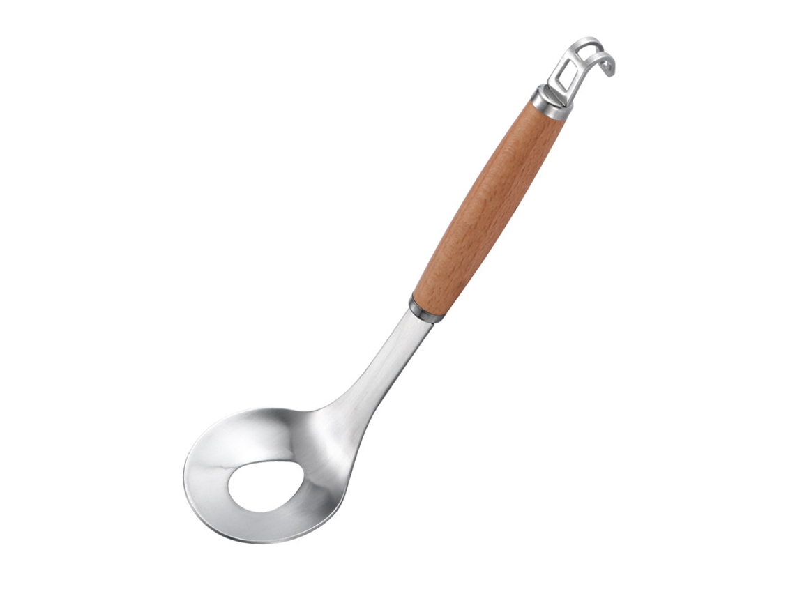Escolha Gourmet Colher De Servir Durável De Aço Inoxidável Premium Com Design Especial Para Excelência Culinária, Superfície Lisa Que Garante Fácil L
