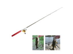 Combo Vara de Pesca Telescópica Mini Portátil