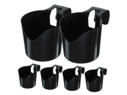 Suporte Para Copos De Piscina, 6 Peças, Plástico, Design Anti Derramamento, Adequado Para Piscinas De Alvenaria, Ideal