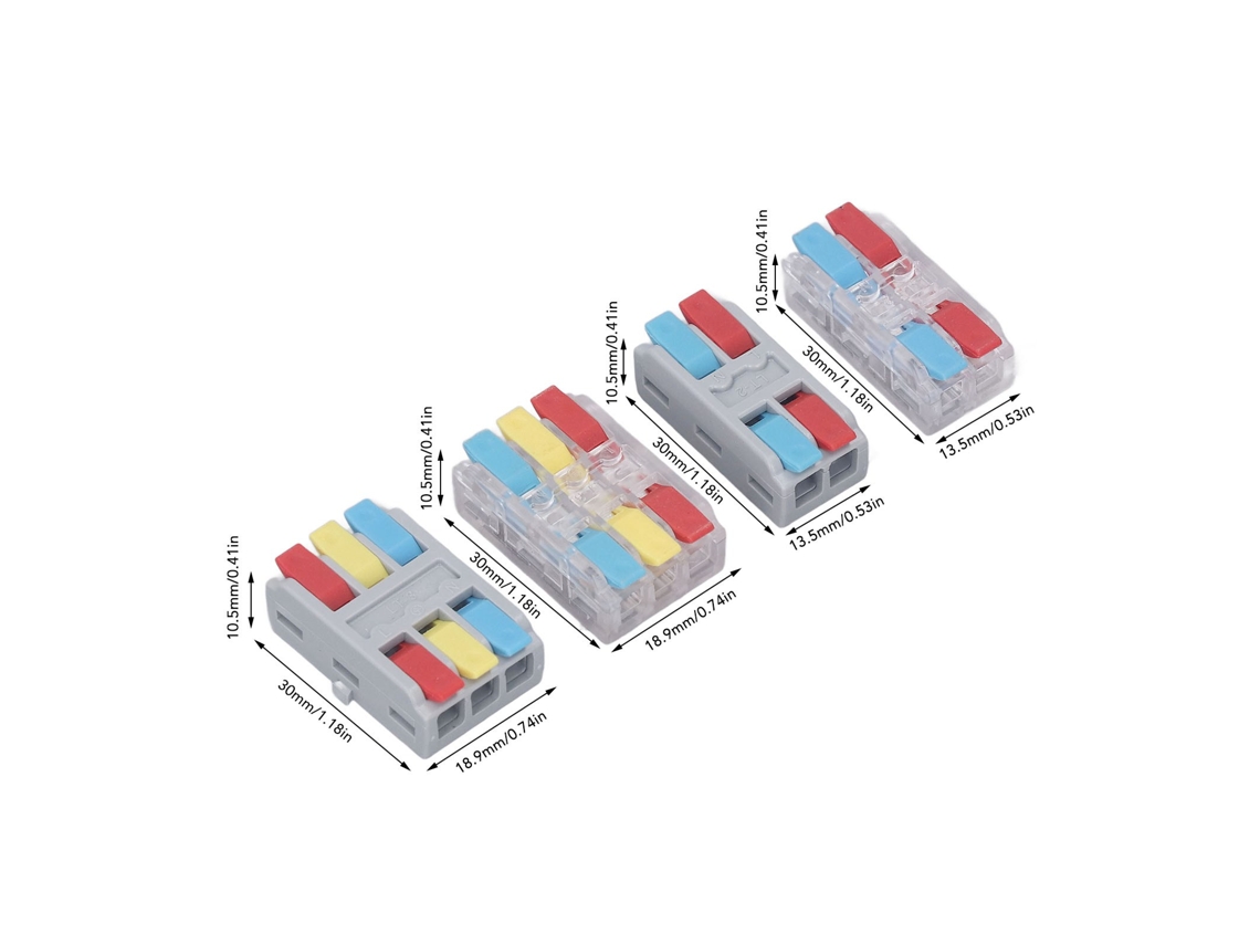 Laxiscreed Conector Rápido De Fiação Com Ligação Por Pressão E Proteção Contra Fogo