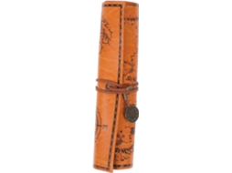 Estojo De Lápis Enrolável De Grande Capacidade, Bolsa Organizadora Vintage E Prática Para Armazenamento De Materiais.
