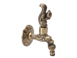 Torneira de Cobre S/MARCA, rosca G1/2, padrão, design esquilo e dragão, bronze