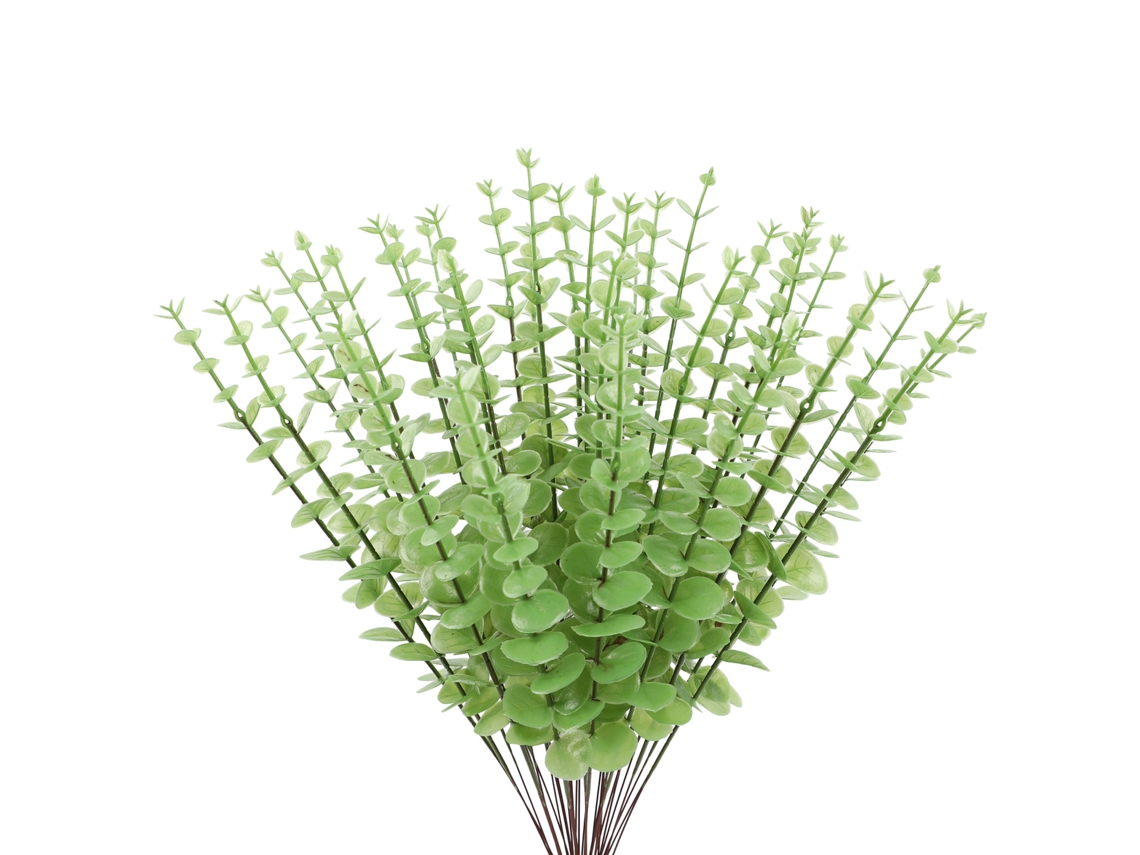 Ramos de Eucalipto Artificial com 24 Padrões para Arranjos Florais LAXISCREED