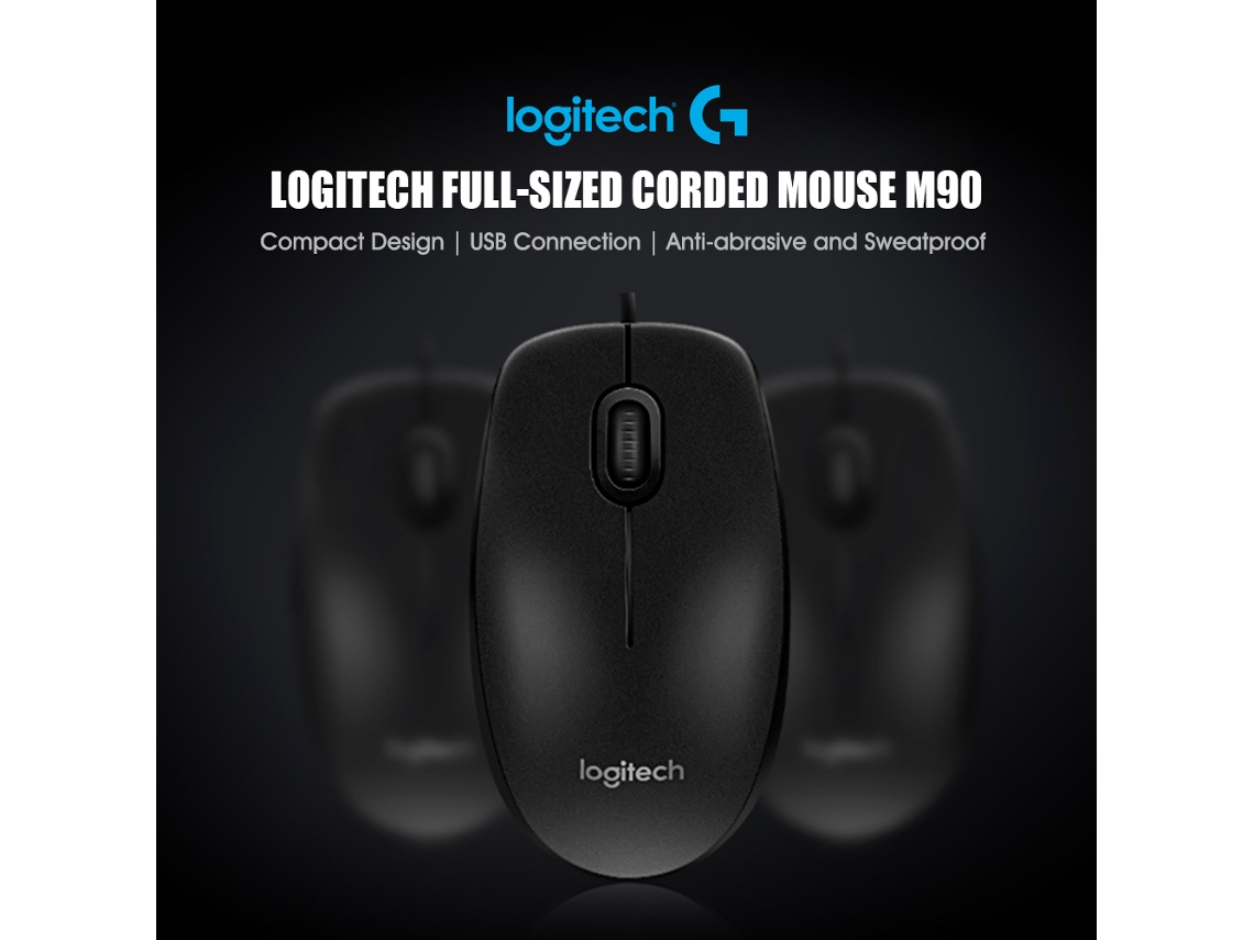 Rato Logitech M90 Com Fio 1000dpi Para Pc