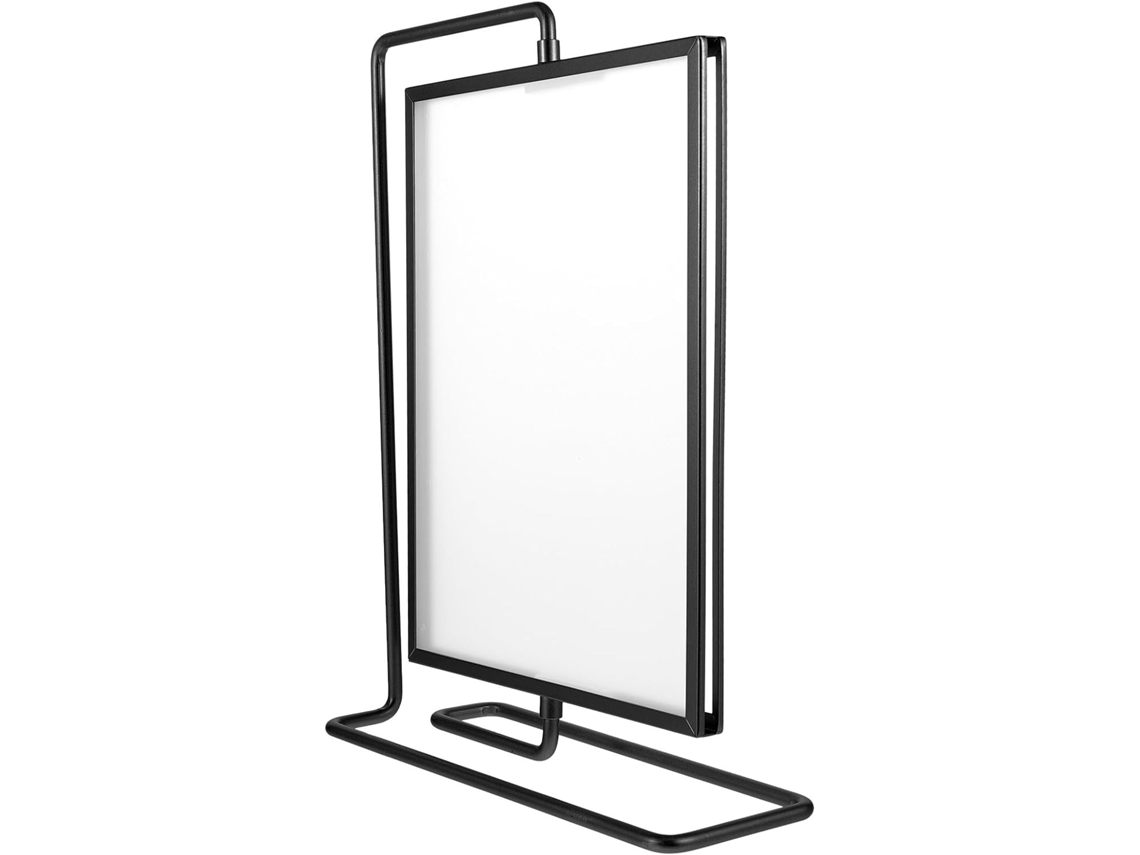 Porta Retratos Giratório Metal Dourado 20 Dupla Vertical Flutuante Preto Decoração Prática Criativa Escritório GOKOCO