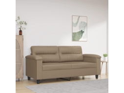 Vidaxl Sofá De 2 Lugares 140 Cm Couro Artificial Cor Cappuccino