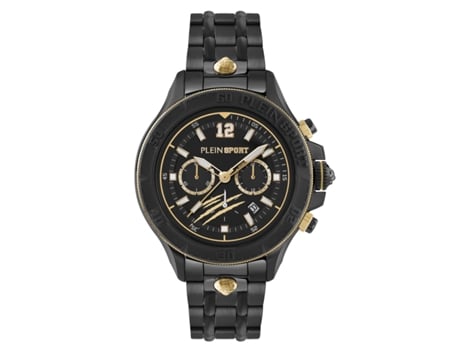 Relógio Homem Warrior Tech 47,50 Mm Bracelete De Aço Cor Da Bracelete Preto À Prova De Água 5 Bar Philipp Plein Sport